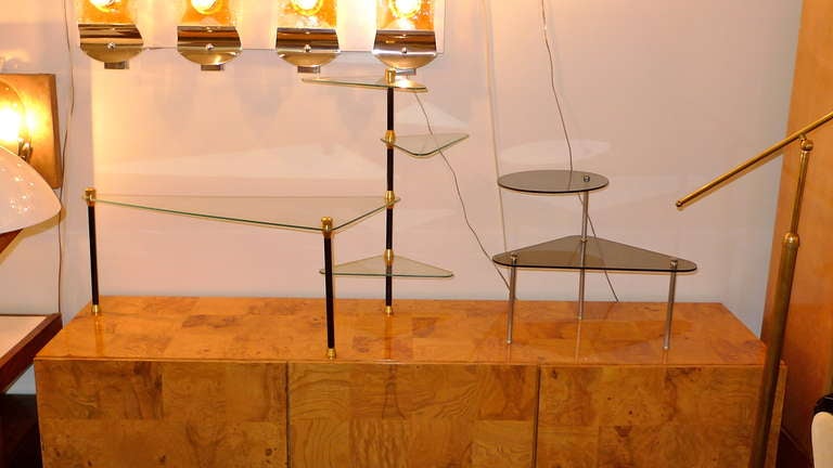 Mid-20th Century 1950's French 4 tier Etagere Table For Sale