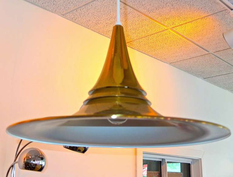 Brass Witches Hat Pendant In Excellent Condition In Hanover, MA
