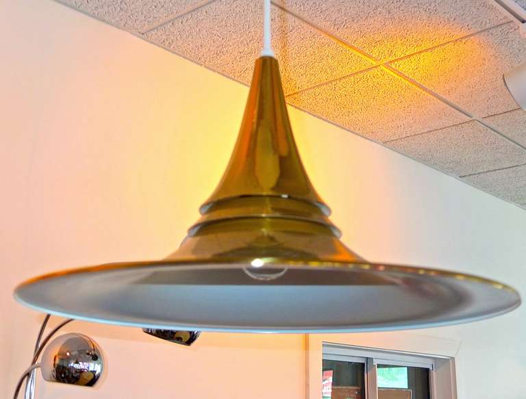 American Brass Witches Hat Pendant