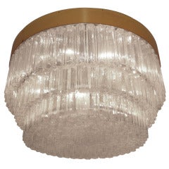 Venini 'Tronchi" Round Flush Mount Chandelier 5