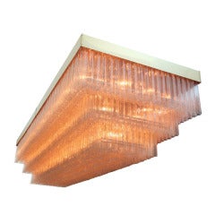 Monumental Venini 'Tronchi' Chandelier 14' x 5' 8