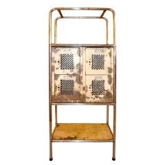 Industrial Designed Etagere with Used Gym Lockers