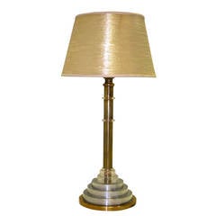 French Art Deco Table Lamp by Hubens