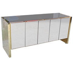 Ello Sideboard Bronze Tinted Mirror and Brass 2