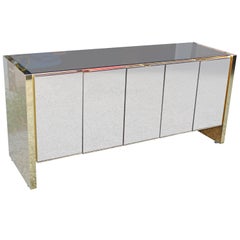 Ello Sideboard Bronze Tinted Mirror and Brass