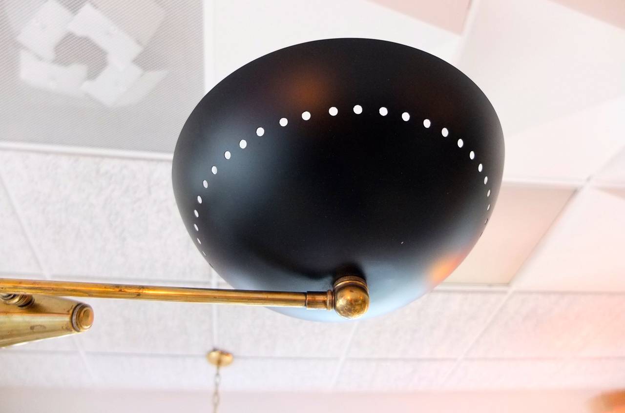 1960's Italian Counterbalance Ceiling Light 1