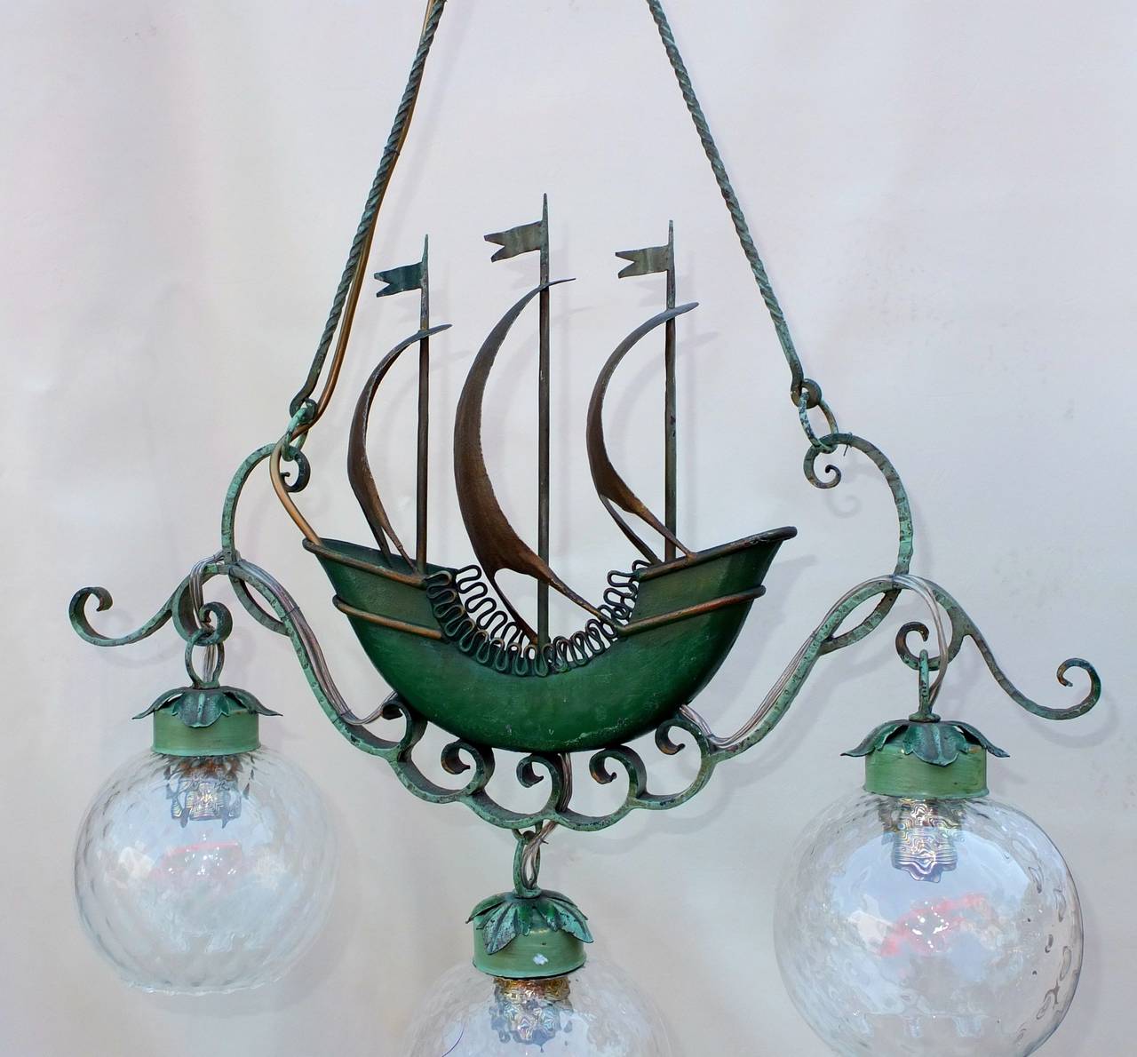 sailing ship lamp
