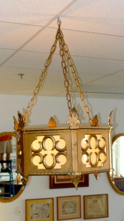 Ecclesiastical Gothic Chandelier In Good Condition For Sale In Hanover, MA