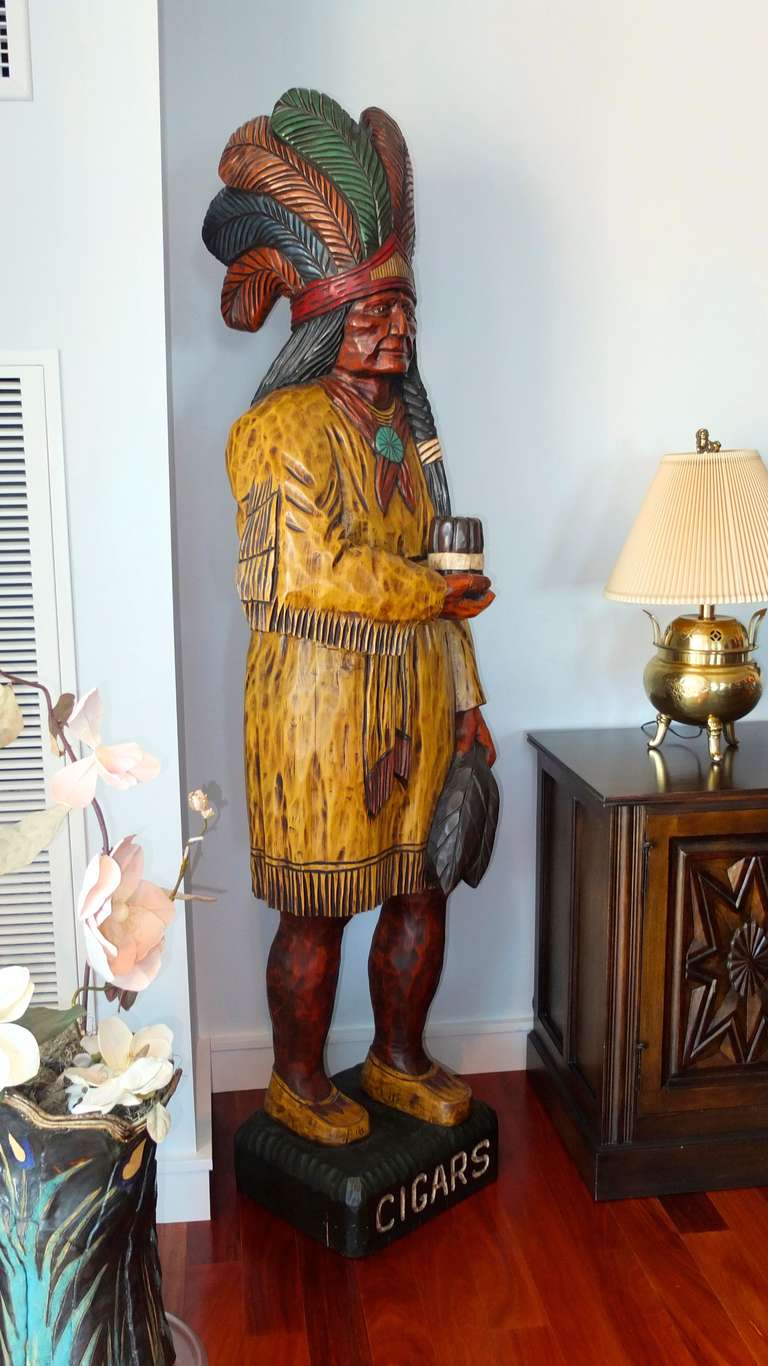 Cigar Store Indian By Ed Boggis For Sale at 1stDibs