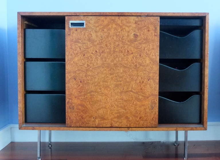 Harvey Probber Olive Burl Cabinet of Drawers 4