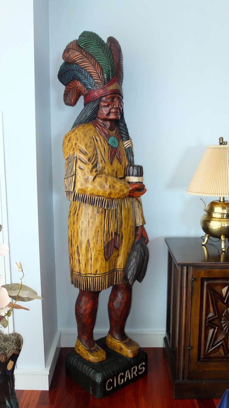 Cigar Store Indian By Ed Boggis For Sale at 1stDibs