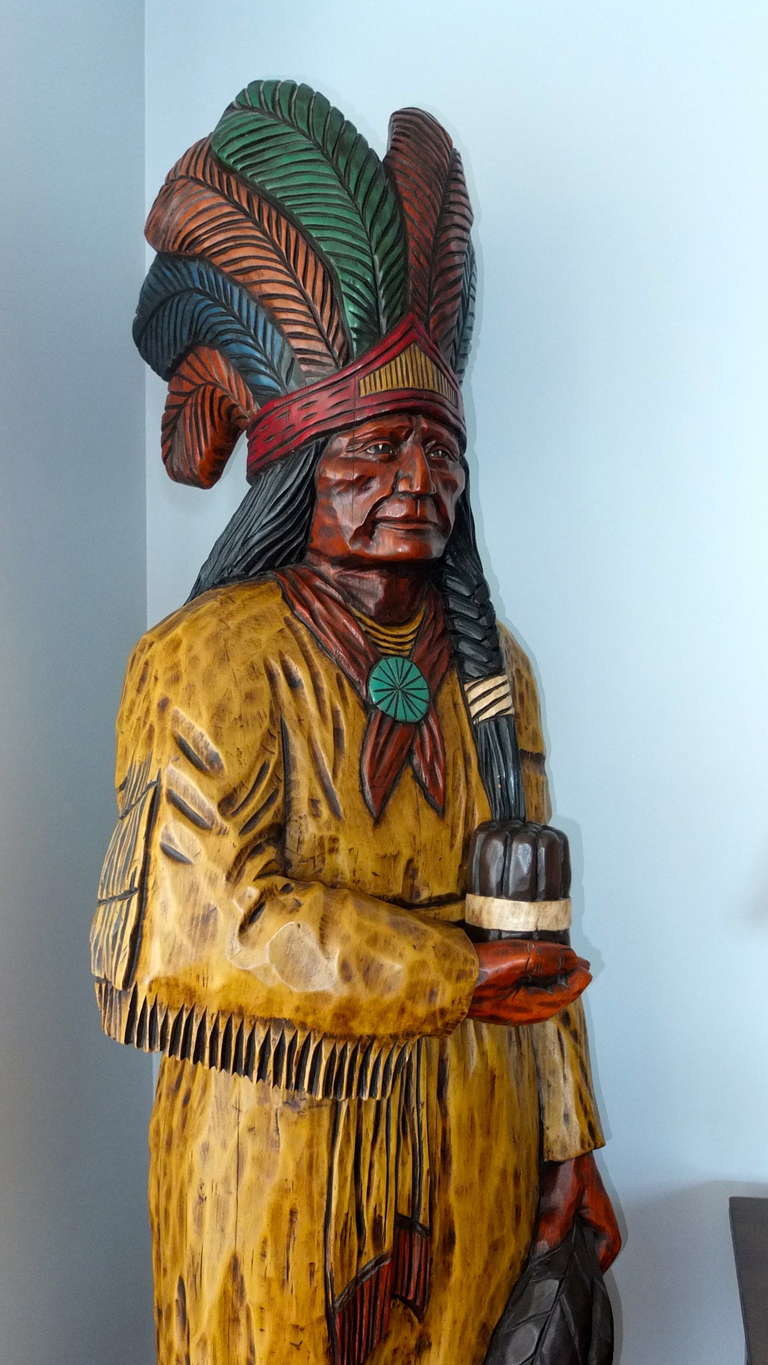 Cigar Store Indian By Ed Boggis For Sale at 1stDibs