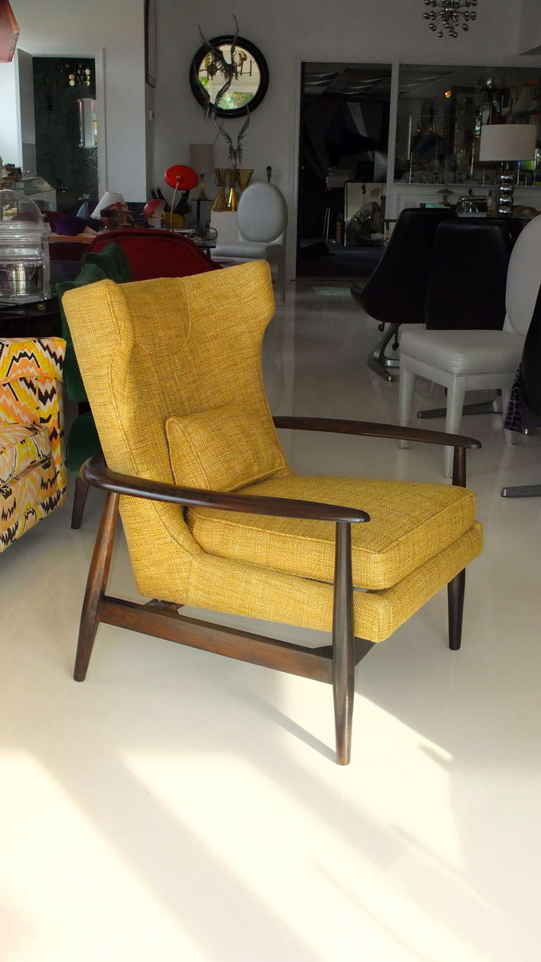 Mid-Century Modern Danish Modern Wing Chair