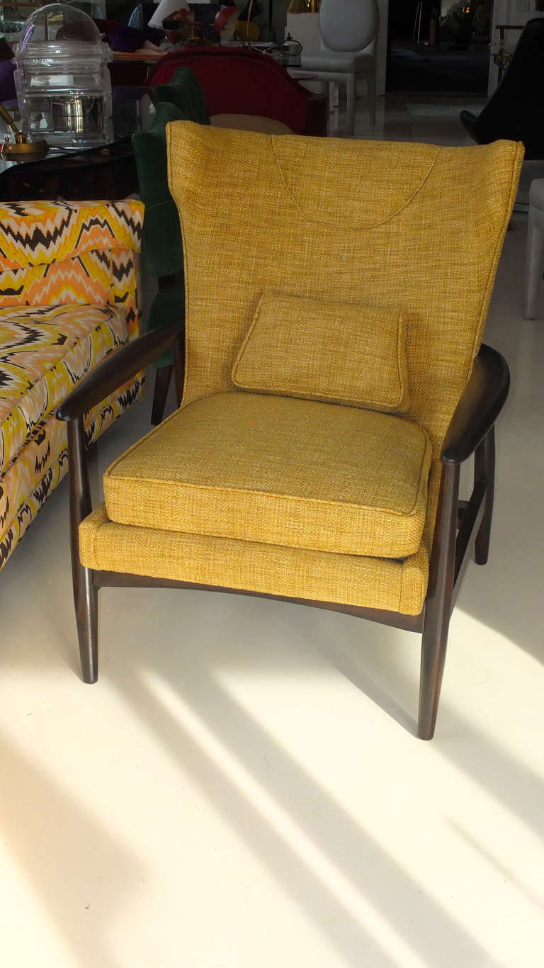 Danish Modern Wing Chair 4