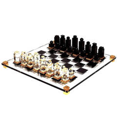 Michel Dumas Lucite Chess Set