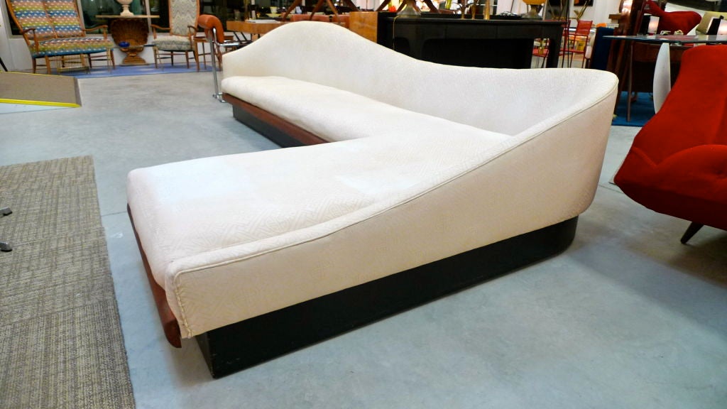 Rare Curvaceous L Shaped Platform Sofa by Adrian Pearsall 2