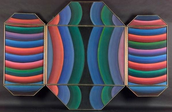 Triptych by Henry Kallem (American, 1912-1985) 7