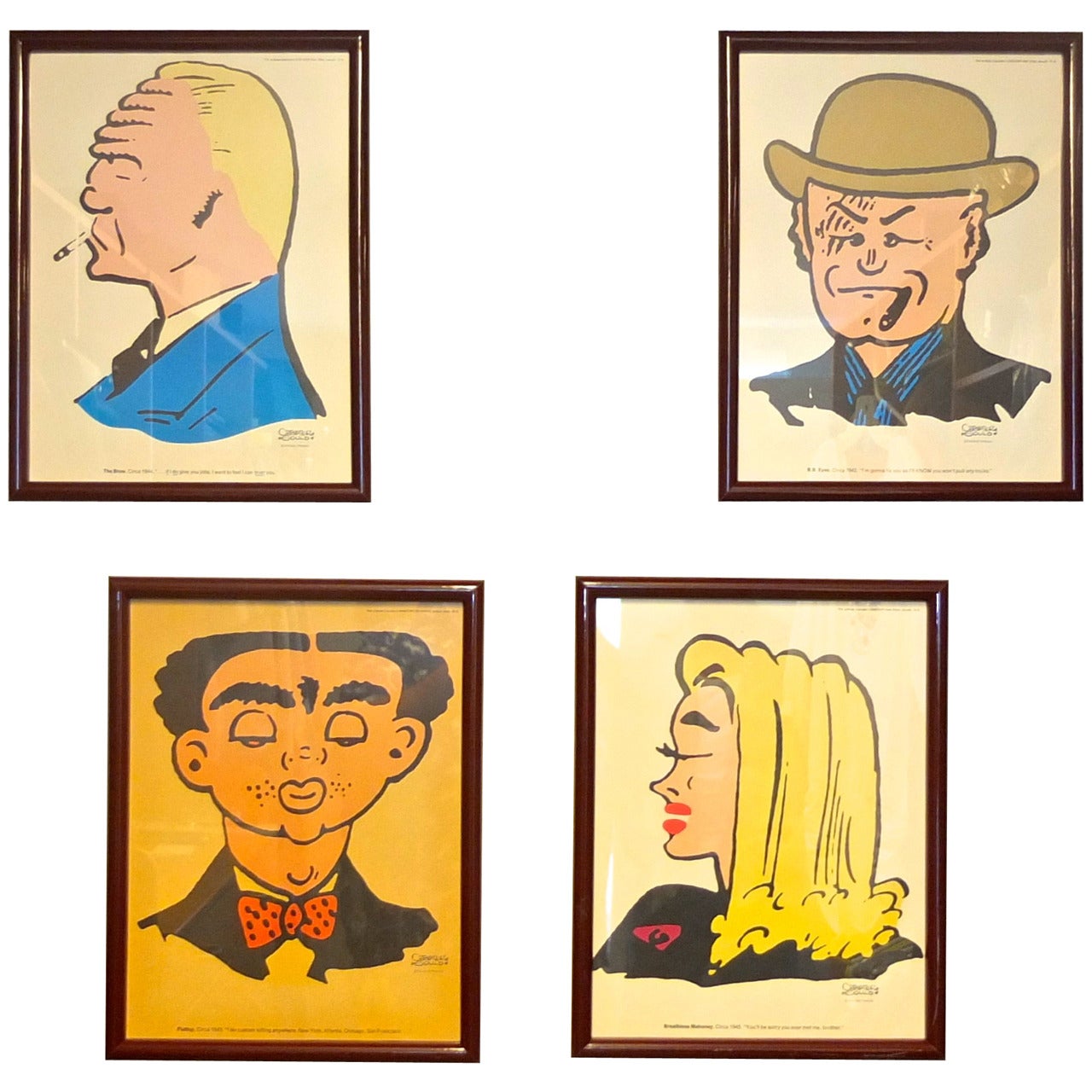 Dick Tracy Villains - Set Of Four