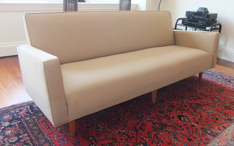 Mid-20th Century Mid-Century Modern Tight Back Bench-Seat Sofa