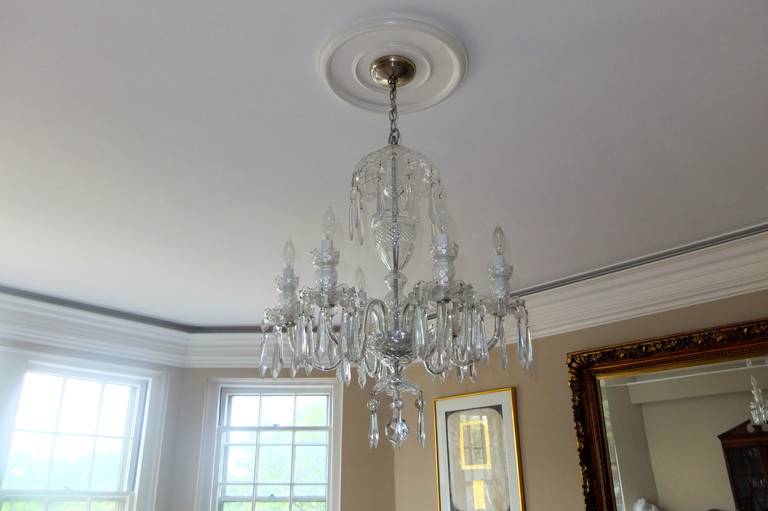 Waterford Crystal Avoca Six Arm Chandelier For At 1stdibs Irish Waterford Crystal