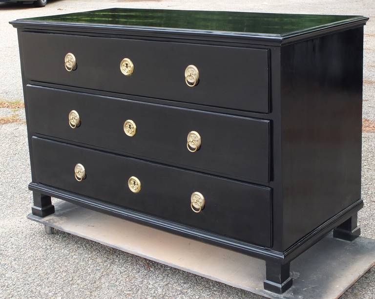South German Ebonized Chest of Drawers 1