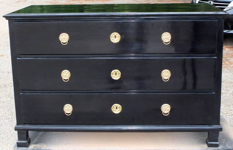 South German Ebonized Chest of Drawers 2