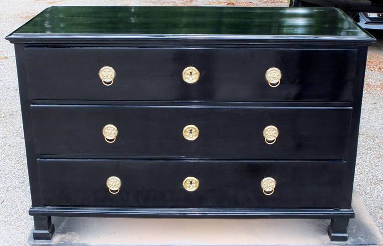 South German Ebonized Chest of Drawers 3