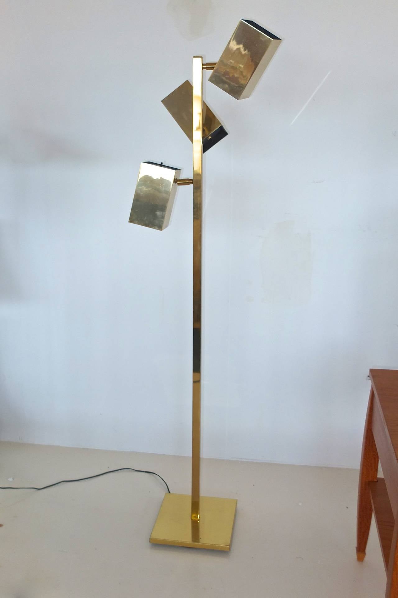Américain Lampadaire cubiste Robert Sonneman pour Koch & Lowy en vente