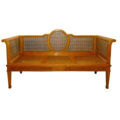 Maple Caned Settee