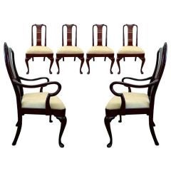 Set of 6 Mahogany Dining Chairs