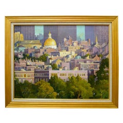 Fritz Kubitz Painting of Boston