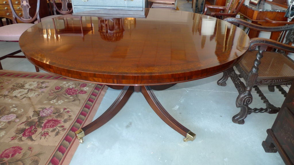 Regency Tilt-Top Round Dining Table - 59 inch