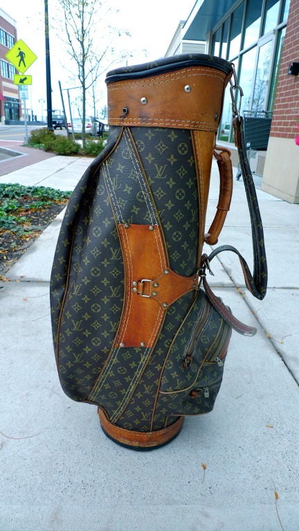 Golfer Holding Golf Club and a Louis Vuitton Bag, MWButterfly