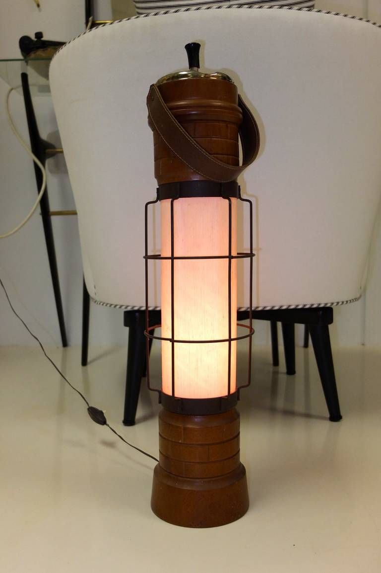 Aldo Tura Attributed Floor Lamp Cendrier For Sale 2