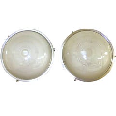 Pair of Sergio Mazza "Sigma" Ceiling or Wall Mounted Lamps