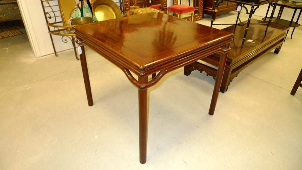 Antique Asian Rosewood Game Table