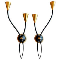 Pair of Arum Sconces By Maison Arlus 5
