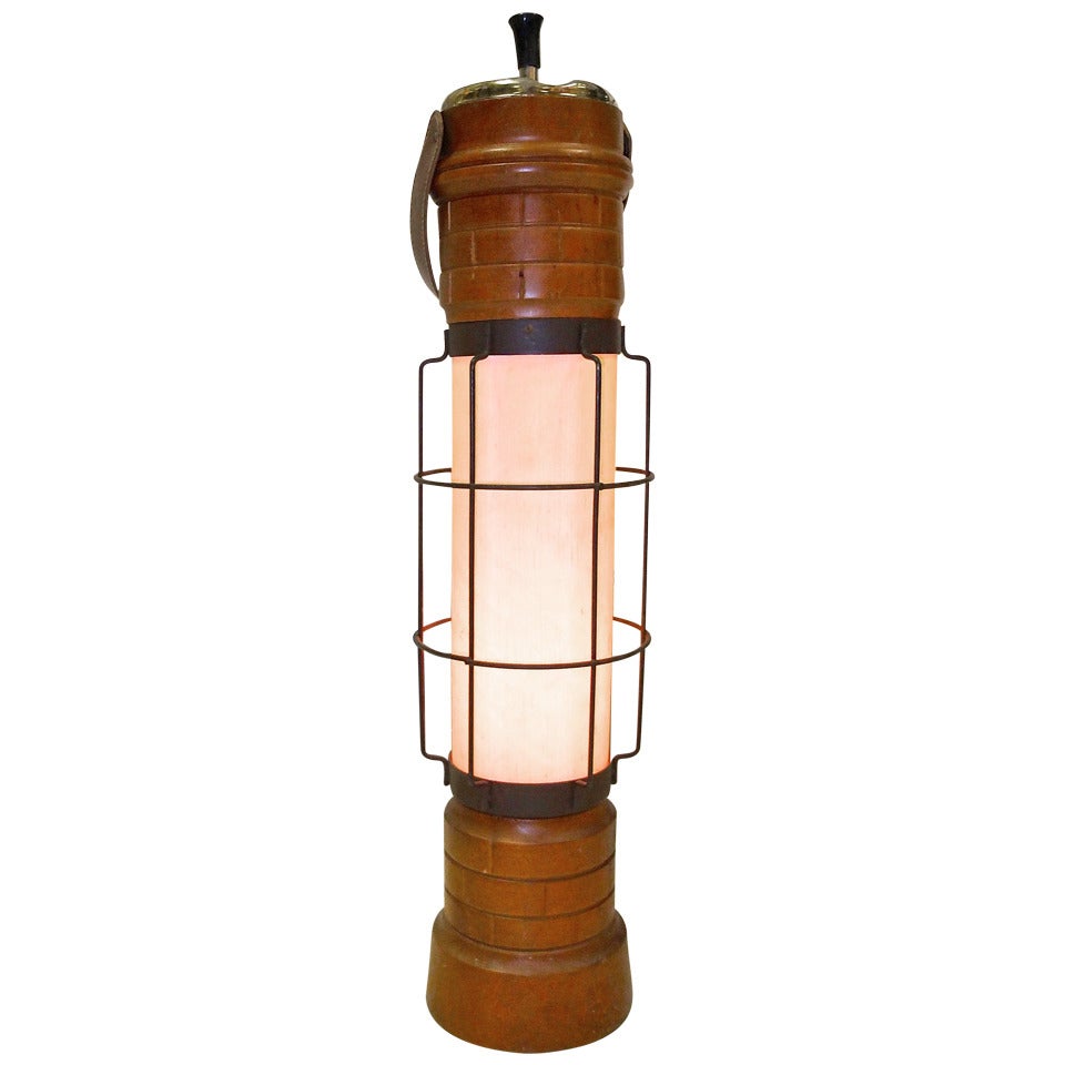 Aldo Tura Attributed Floor Lamp Cendrier For Sale