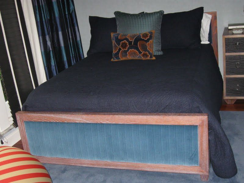 Pair of Custom Full Size Beds in Style of Jean Michel Frank 4