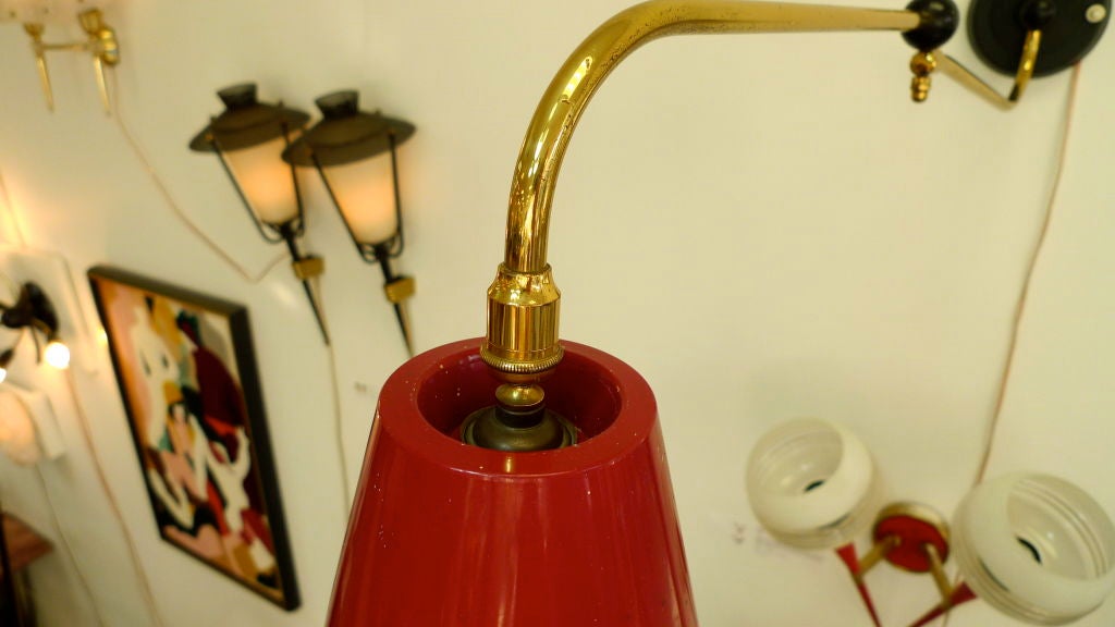 French 1950's Swing Arm Sconce 5