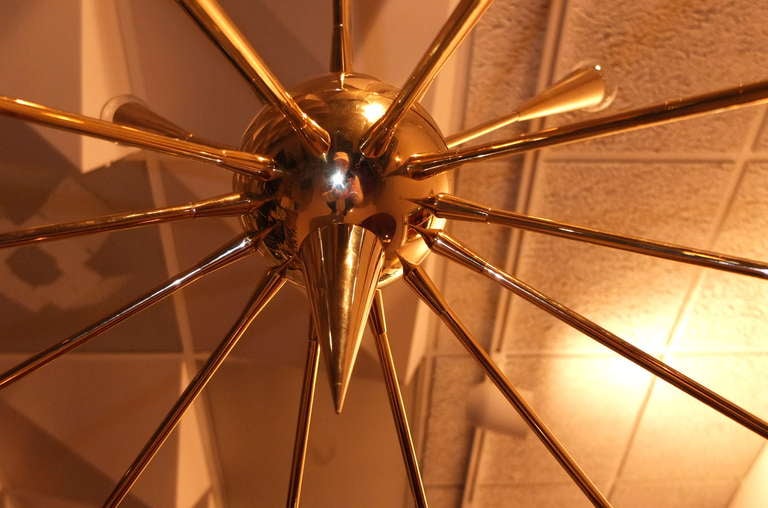 Grand Scale Italian Sputnik Chandelier 4