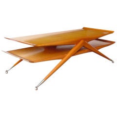 Italian 2 Tier Cocktail Table attributed to Ico & Luisa Parisi 3