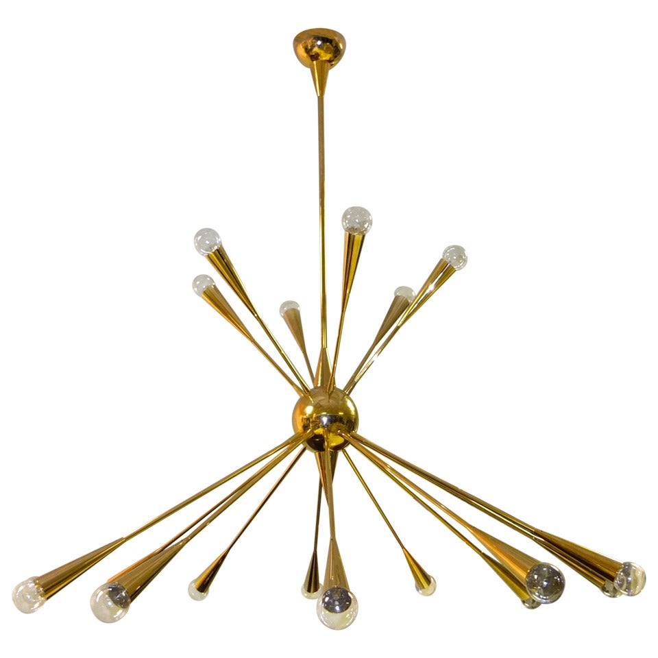 Grand Scale Italian Sputnik Chandelier