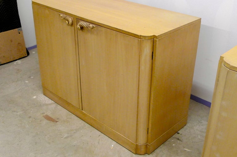 Mid-Century Modern Lorin Jackson for Grosfeld House Double Door Chest of Drawers For Sale