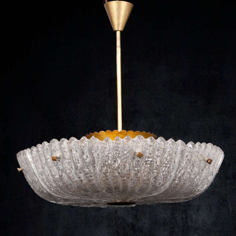 Mid-Century Modern Vintage Swedish Chandelier by Carl Fagerlund for Orrefors