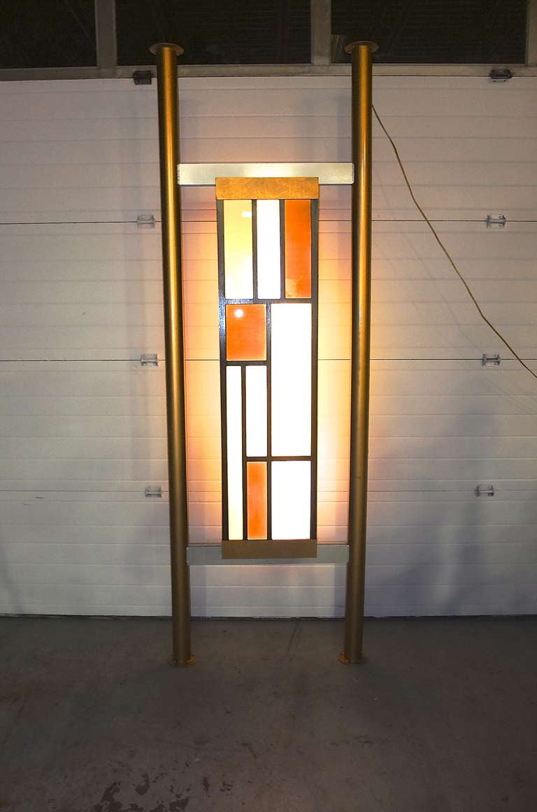 Pair of Architectural Light Box Room Dividers 2