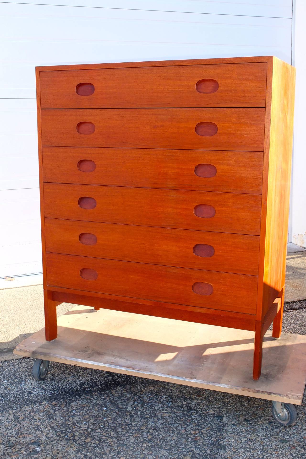 Joinery Danish Teak Chest on Stand by Vitre