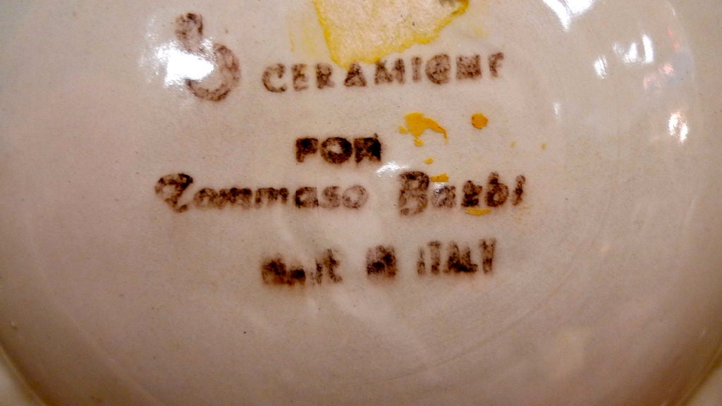 Late 20th Century Oversized Ceramic Ashtray by Tommaso Barbi