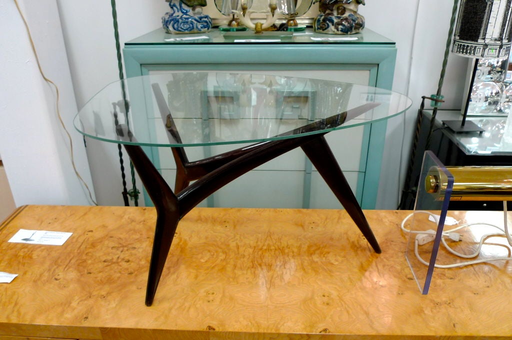 Italian Tripod Side Table After Carlo Mollino