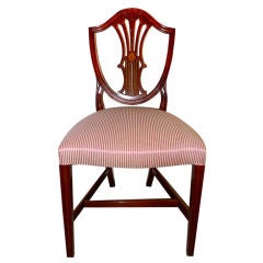 Set of 10 Custom Made Mahogany Dining Chairs by Mario Genovese